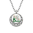 thumbnail image 1 of Brazil National symbol Landmark Pattern Necklaces Pendant Retro Moon Stars Jewelry, 1 of 3