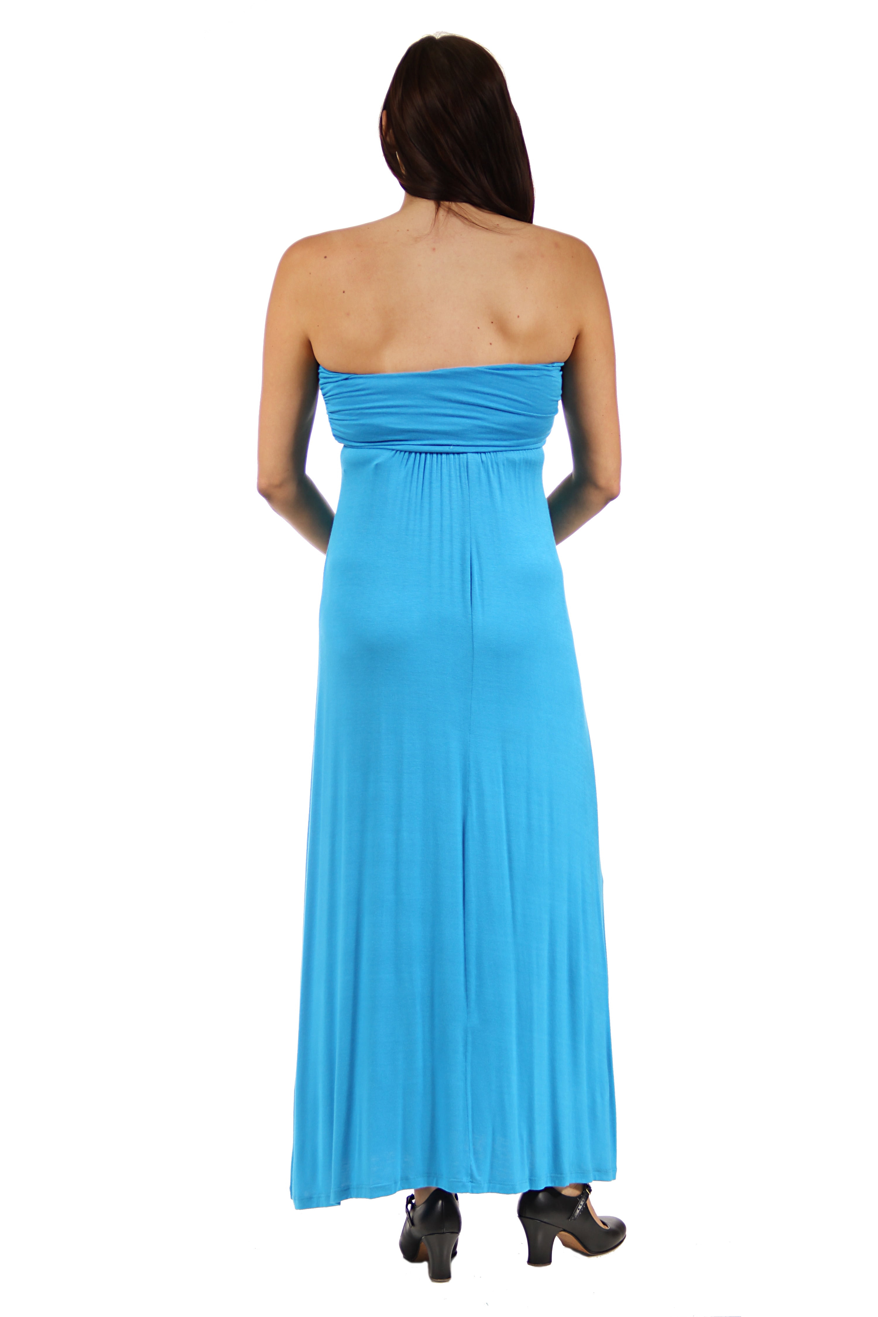 Women's Maternity Strapless Maxi Dress