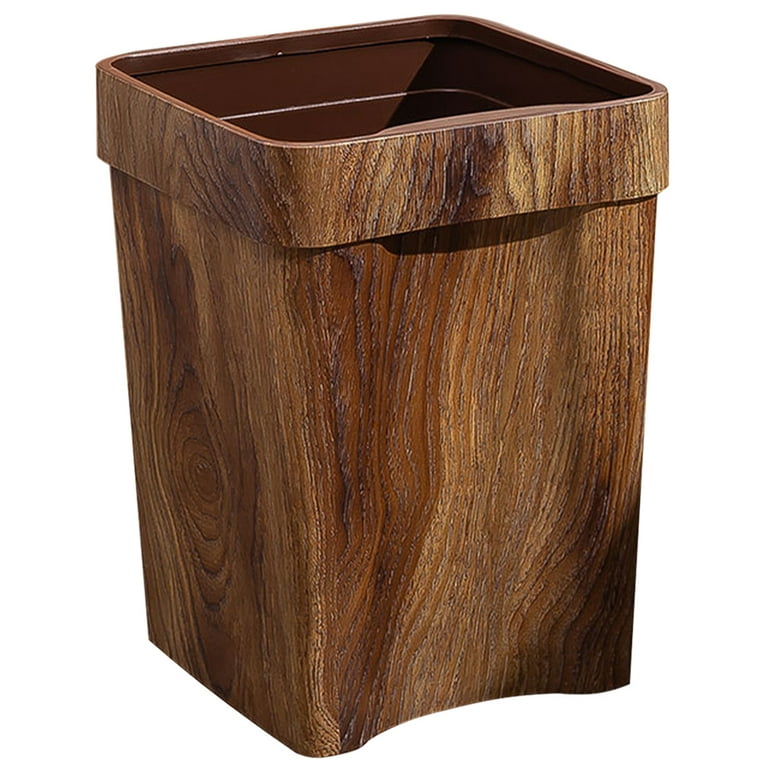 Wood-Plastic Recycling Containers / Waste Sorting Bins / Wooden-Look  Plastic Trash Cans