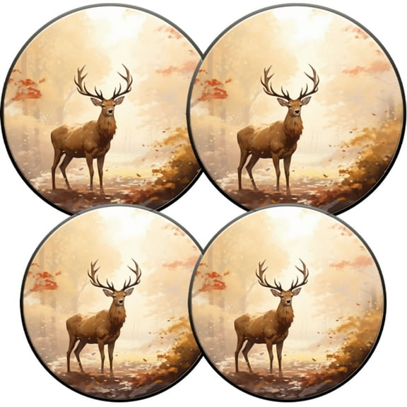 Gas Stove Burner Cover,Electric Stove Top Protector,Easy to Clean,Stag in an Autumn Forest at Dawn
