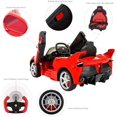 thumbnail image 4 of VOLTZ TOYS Voiture Enfant 12V, Ferrari LaFerrari avec Télécommande Parentale, Portes Papillon, Éclairage LED, Siège en Cuir et MP3 (Rouge), 4 of 7