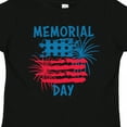 thumbnail image 4 of Inktastic Memorial Day Distressed American Flag with Fireworks Boys or Girls Toddler T-Shirt, 4 of 5