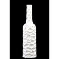 thumbnail image 1 of Ceramic Bottle Vase With Wrinkled Sides, Large, White, 1 of 1