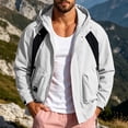 thumbnail image 6 of LVHAOGJOB Mens Jackets Hoodie Hiking Rain Jackets with Pockets Outdoor Big and Tall Zip Up Coats for Men, 6 of 9
