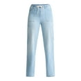 thumbnail image 5 of Madden NYC Women's Drawstring Utility Jeans, 32'' Inseam, Sizes XXS-2XL, 5 of 5