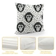 thumbnail image 4 of ONETECH  Minimalist Monkey Pattern Line Art Wildlife Lovers Throw Pillow, 4 of 5