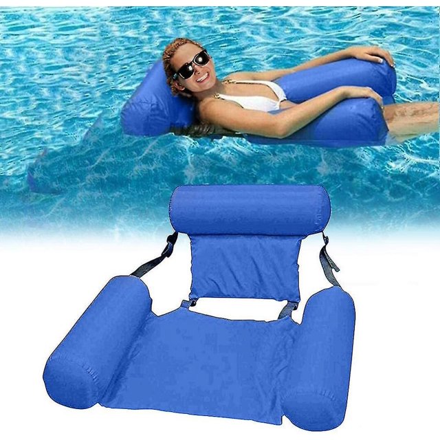 Hamaca inflable del agua, asiento plegable del sillón del flotador de la piscina con el respaldo Silla de la natación Salón del flotador de la piscina Silla del agua Hamaca del agu