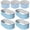 Blue, variant on SnugNiture 7-Pack 2x2x1 ft & 4x2x1 ft Galvanized Steel Raised Garden Bed, Outdoor Metal Planter Box for Vegetables and Flowers,White