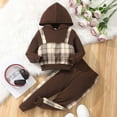 thumbnail image 2 of Gubotare Toddler Clothing Sets Girls Clothes Fall Girl Outfits 2Pcs Hoodie Pullover Sweatshirt+Leggings Pant Winter Size 6-7 (Coffee,6-7 Years), 2 of 9