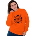 thumbnail image 4 of Compass Diamond Symbolic Spiritual Unisex Plus Fleece Graphic Sweatshirt Brisco Brands 2X, 4 of 5