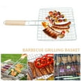 thumbnail image 3 of Panier Gril Barbecue Filet Steak Viande Poisson Crevettes Légumes Porte Outil, 3 of 8