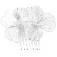 thumbnail image 5 of IFANLANDOR Bride Wedding Hair Comb 1Pack Silver Alloy With Flower Design For Wedding And Ceremony, 5 of 8
