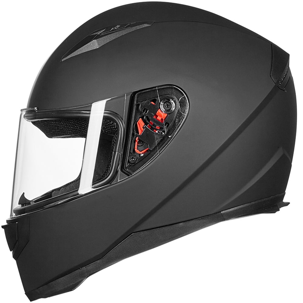 ILM Full Face Motorcycle Street Bike Helmet with Removable Winter Neck Scarf + 2 Visors DOT Model-JK313