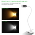 thumbnail image 2 of Advancent Lámpara de clip LED de 3W, luz de ajustable en ángulo con interruptor de encendido para dormitorio, oficina, mesita de noche, mesita de Iluminación y accesorios No.1 Advancent HA024424-01, 2 of 6