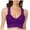 Purple, variant on Women's Plus Size Lace Push Up Bra Sexy V Neck Comfortable Supportive Lingerie No Underwire Beauty Back Wrap Design