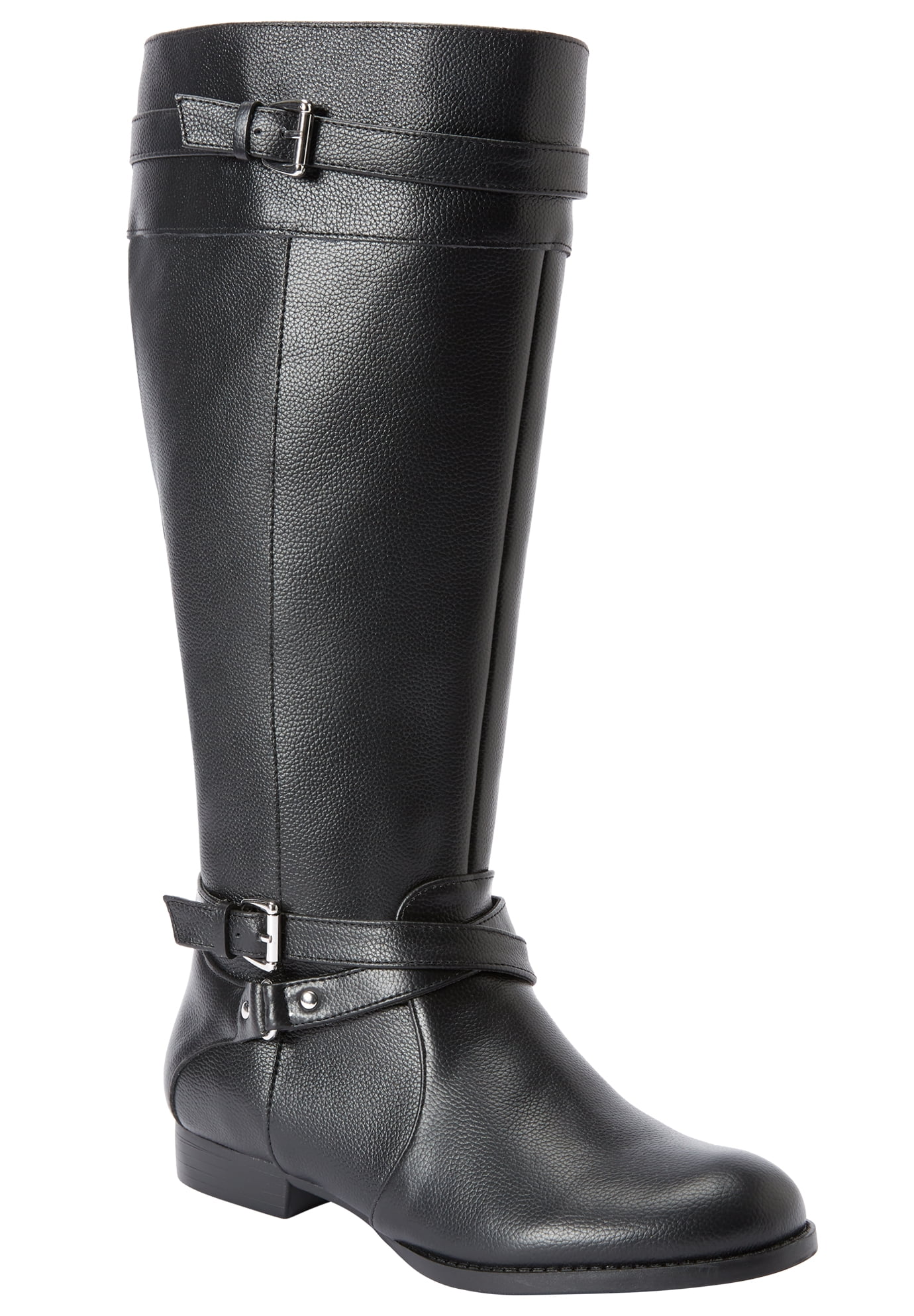 wide width wide calf leather boots