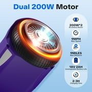 Tcdjtc Self-Balance Scooter for Kids, Electric Scooter with Bluetooth Speakers, Hover Off Road Board Electric Scooter with LED Lights & 400W Motor, Kids Scooter with 9MPH Max Speed