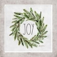 thumbnail image 3 of Talent, Kelley 12x12 Black Modern Framed Museum Art Print Titled - Joy Evergreen Wreath, 3 of 5