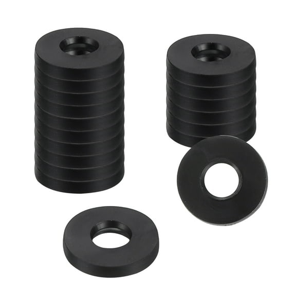 Uxcell 18Pcs Rubber Washers, 3/8 OD x 3/16 ID x 0.05" Thickness Flat Washers