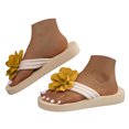 thumbnail image 3 of enyan Womens Arch Support Flip Flops Comfortable Yoga Mat Slip on Summer Beach Walking Thong Cushion Sandals Sandals Women,Yellow,Size 6, 3 of 7