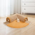 thumbnail image 1 of Cama túnel para gatos, centro de juegos con estera lavable extraíble, estera de túnel cálida portátil para otoño, escondite para conejos, gatos de Café, 1 of 8