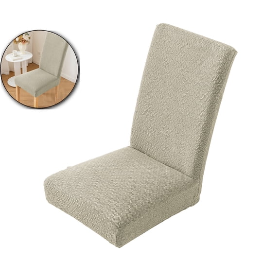Chair Cover, Dining Room Chair Cover, Stretch Removable Washable Dining Chair Seat Cover for Home, Kitchen & Banquet(Khaki)