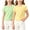 2pcs Green+Yellow, variant on Girls Short Sleeve T-Shirts Summer Cute Ruffle Crew Neck Shirts Toddler Girls Solid Color Basic Tee, Sizes 4-5 Years