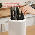 thumbnail image 6 of 360 Degree Rotary Kitchen Knife Holder Easy to Cleaning Universal Knife Block Knife Organizer Dismountable Storage Shelf, 6 of 14