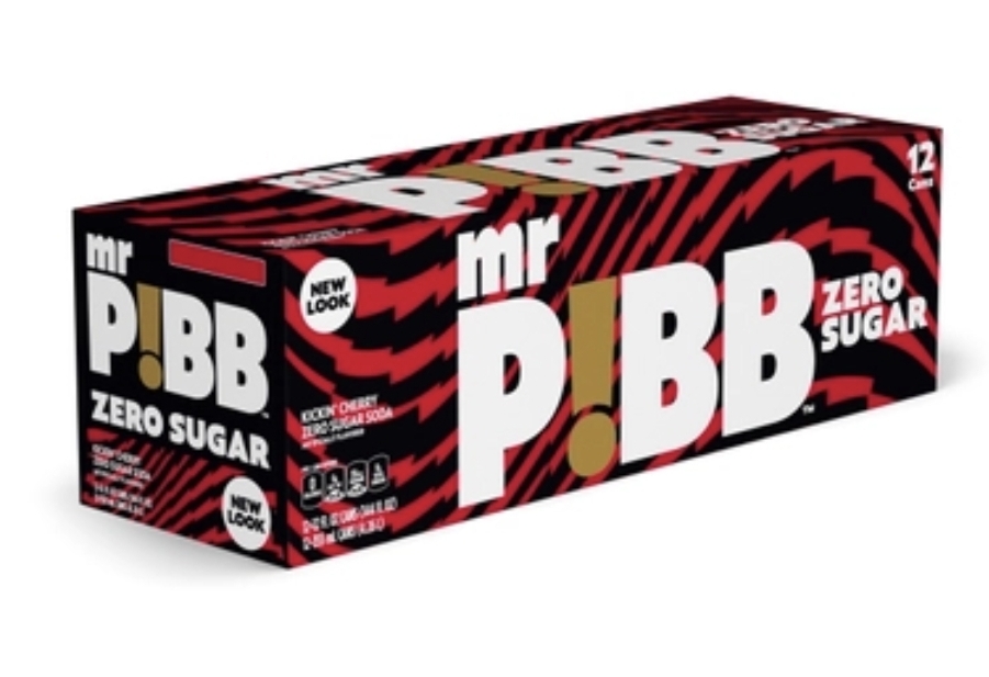 Mr Pibb Zero Sugar, 12 oz, 24 pack