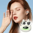 thumbnail image 6 of Earphone wireless, Hwkond Wireless Earbuds Bluetooth 5.3 Ear Clip Type Light-Weight Headphones Built-in Microphone IPX4 Immersive Premium Sound Headset With Charging Case, White, Up To 60% Off, 6 of 6