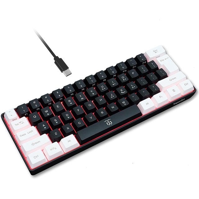 Snpurdiri 60% teclado para juegos con cable, verdadera sensa Snpurdiri Snpurdiri