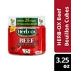 HERB-OX Beef Bouillon Cubes, 25 Count, Shelf-Stable, 3.25 oz Plastic Jar