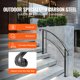 thumbnail image 3 of Escalera metálica Outdoor Steps VEVOR Black Arch #1, 3 of 7