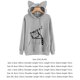 thumbnail image 3 of Sonducket Loose Fit Cartoon Cat Print Mujer con capucha Print Mujer Camisa Manga larga Cuello Sudadera con capucha Prendas para la parte del cuerpo gris claro METRO, 3 of 5