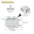 thumbnail image 2 of Unique Bargains 8 Set ABS Automatic Spring Loaded Push to Open Door Catch Touch Lock, Grey, 2 of 6