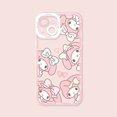 thumbnail image 1 of Funda blanda Kuromi My Melody Cinnamoroll para iPhone 14 Pro Max 13 12 Mini 11 XR XS X 8 7 6 6S Plus SE 2020, funda de silicona mate xuanjing  unisex, 1 of 2