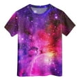 thumbnail image 4 of newwalpole Kids Crew Neck T-Shirt – Short Sleeve Graphic Tee for Boys and Girls, Novelty Summer Top for Ages 6-16 Blue for Size 4-5 Years, 4 of 4