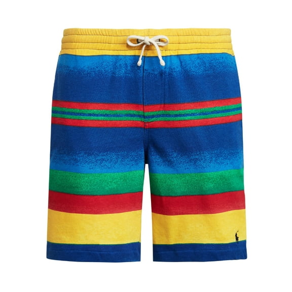 Polo Ralph Lauren Mens Stripe French Terry Sweat Shorts Large Blue Multi