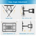 PERLESMITH Full Motion TV Wall Mount Bracket for 3770 inch Flat Curved