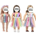 thumbnail image 7 of Matoen 1 Pcs American Doll Clothes for 18 inch Doll Clothes and Accessories - Doll Clothing Outfits Dress Swimsuits for 18 Inch Dolls, 7 of 7