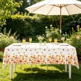 thumbnail image 7 of Dvumao 108x54 in Fall Garden Floral Moth Print Disposable Tablecloth, Plastic Waterproof Table Cover for Thanksgiving, 7 of 7