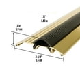 thumbnail image 3 of M-D Building Products 09159 3-3/4 in. x 3/4 in. x 72 in. Brite Gold Aluminum and Vinyl Heavy-Duty Low-Profile Threshold, 3 of 5