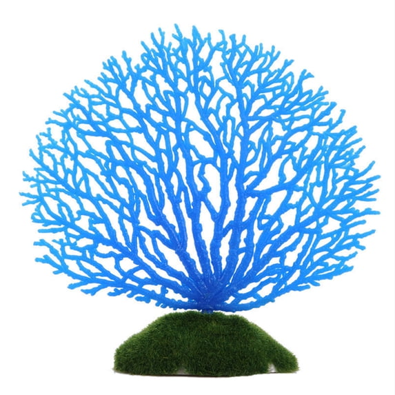Artificial Coral Aquarium Ornament, Luminous Durable Simulation Realistic Harmless Silicone Fake Coral Plant Landscaping Fish Tank Accessory for Home Decoration