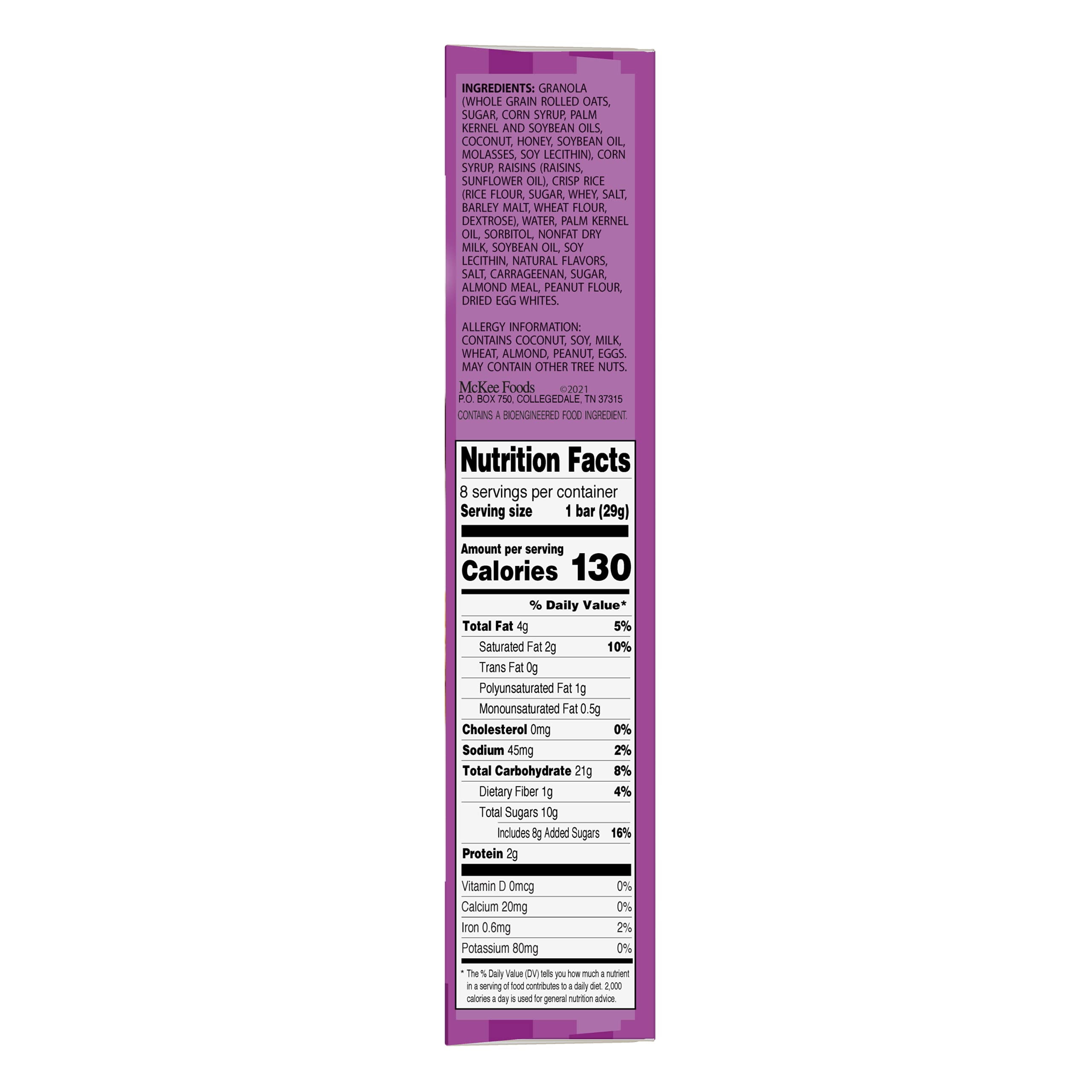 Sunbelt Bakery Oatmeal Raisin Chewy Granola Bars, 10 Boxes