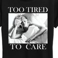 thumbnail image 3 of Marilyn Monroe - Too Tired to Care Short Sleeve Graphic T-Shirt, 3 of 5