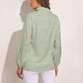 thumbnail image 2 of Cashel Linen Mint Green Long Sleeve Blouse Woman Streetwear Casual Shirts Summer Oversize Woman Streetwear Clothing Birthday Present, 2 of 7