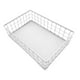 thumbnail image 3 of Cesta de almacenamiento rectangular de alambre de metal, bandeja de almacenamiento de rejilla, cesta de red multiusos, organizador para garaje,, 3 of 9