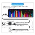 YAHHU LED Music Spectrum Display 16x24 RGB Rhythm Voice Sensor Sound ...