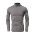 thumbnail image 3 of Opperiaya T-shirt Décontracté à Col Roulé à Manches Longues Homme, 3 of 5