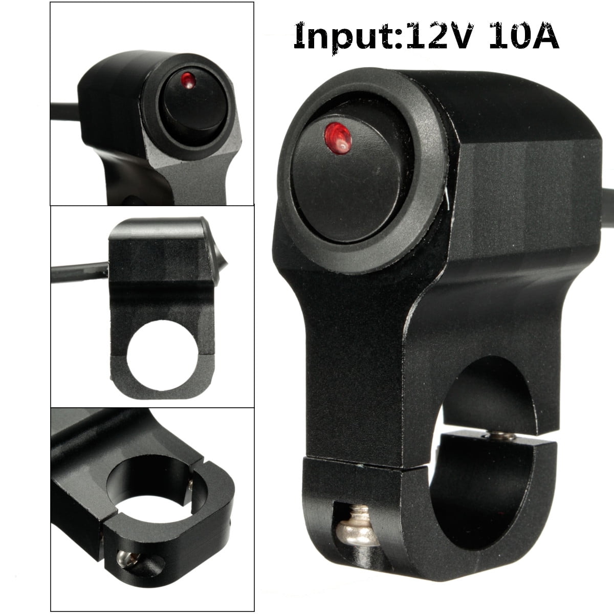 12V Motorcycle Handlebar Waterproof Control Switch CNC Aluminum 7/8" 22mm Handle 12V Motorcycle Handlebar Waterproof Control Switch CNC Aluminum 7/8" 22mm Handle